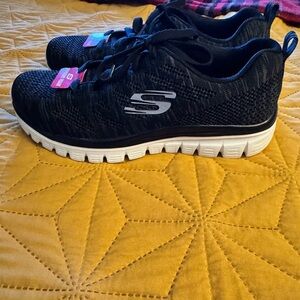 Skechers Black Memory Foam Sneakers